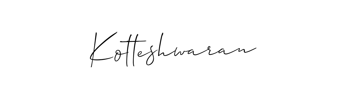 How to Draw Kotteshwaran signature style? Allison_Script is a latest design signature styles for name Kotteshwaran. Kotteshwaran signature style 2 images and pictures png