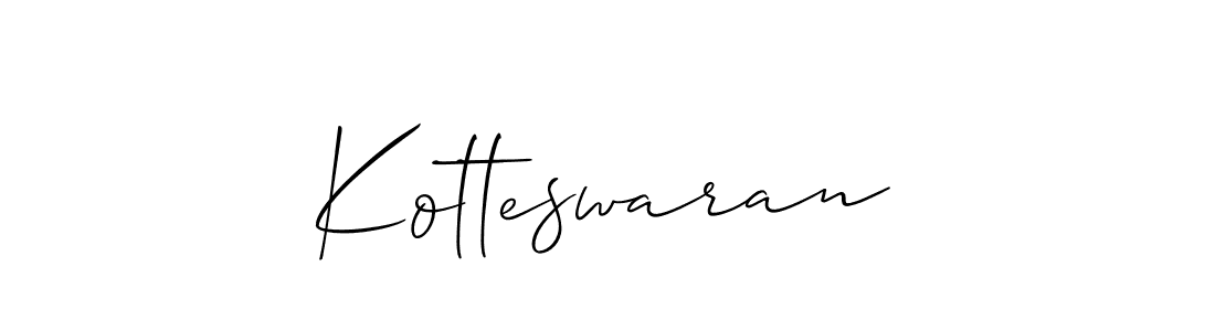 How to Draw Kotteswaran signature style? Allison_Script is a latest design signature styles for name Kotteswaran. Kotteswaran signature style 2 images and pictures png