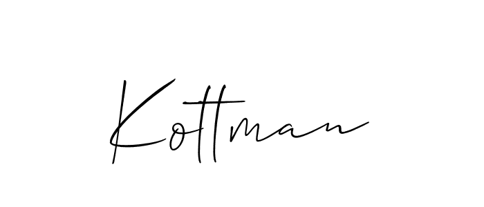 Make a beautiful signature design for name Kottman. With this signature (Allison_Script) style, you can create a handwritten signature for free. Kottman signature style 2 images and pictures png