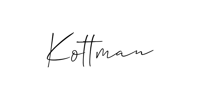 Design your own signature with our free online signature maker. With this signature software, you can create a handwritten (Allison_Script) signature for name Kottman. Kottman signature style 2 images and pictures png