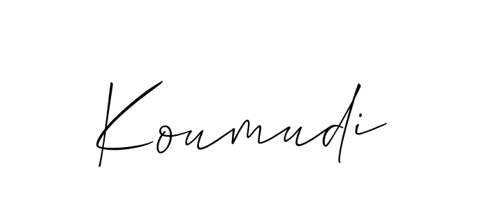 Similarly Allison_Script is the best handwritten signature design. Signature creator online .You can use it as an online autograph creator for name Koumudi. Koumudi signature style 2 images and pictures png