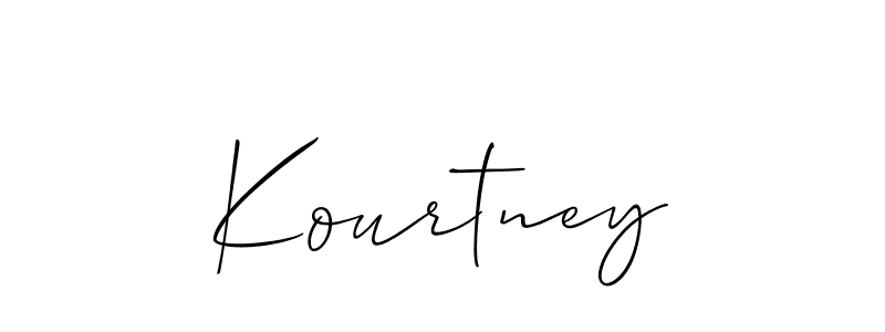 Also we have Kourtney name is the best signature style. Create professional handwritten signature collection using Allison_Script autograph style. Kourtney signature style 2 images and pictures png