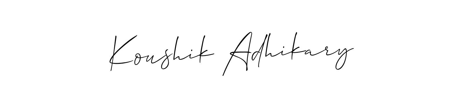 Check out images of Autograph of Koushik Adhikary name. Actor Koushik Adhikary Signature Style. Allison_Script is a professional sign style online. Koushik Adhikary signature style 2 images and pictures png