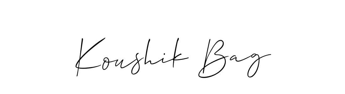 Make a beautiful signature design for name Koushik Bag. Use this online signature maker to create a handwritten signature for free. Koushik Bag signature style 2 images and pictures png