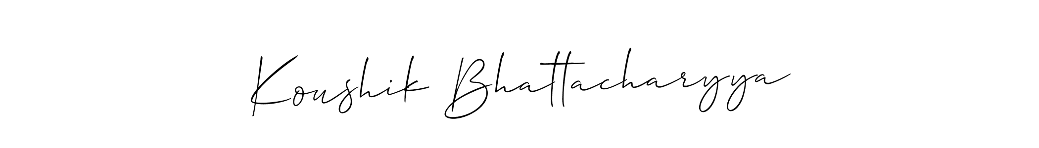 See photos of Koushik Bhattacharyya official signature by Spectra . Check more albums & portfolios. Read reviews & check more about Allison_Script font. Koushik Bhattacharyya signature style 2 images and pictures png