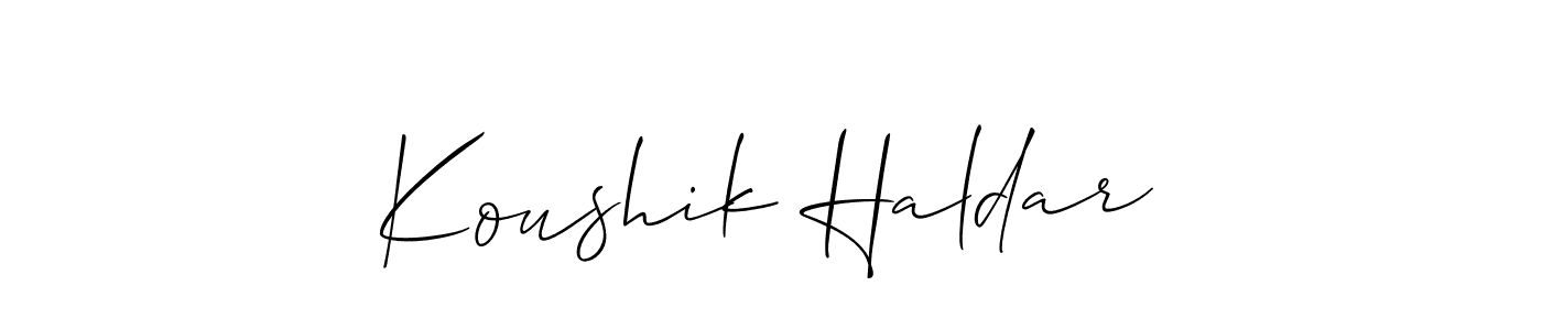 See photos of Koushik Haldar official signature by Spectra . Check more albums & portfolios. Read reviews & check more about Allison_Script font. Koushik Haldar signature style 2 images and pictures png