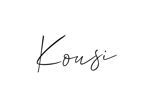 Best and Professional Signature Style for Kousi. Allison_Script Best Signature Style Collection. Kousi signature style 2 images and pictures png