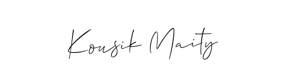 if you are searching for the best signature style for your name Kousik Maity. so please give up your signature search. here we have designed multiple signature styles  using Allison_Script. Kousik Maity signature style 2 images and pictures png