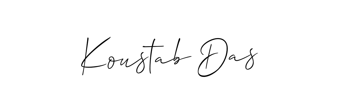 It looks lik you need a new signature style for name Koustab Das. Design unique handwritten (Allison_Script) signature with our free signature maker in just a few clicks. Koustab Das signature style 2 images and pictures png