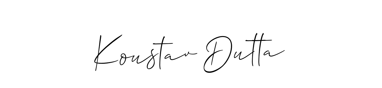 It looks lik you need a new signature style for name Koustav Dutta. Design unique handwritten (Allison_Script) signature with our free signature maker in just a few clicks. Koustav Dutta signature style 2 images and pictures png