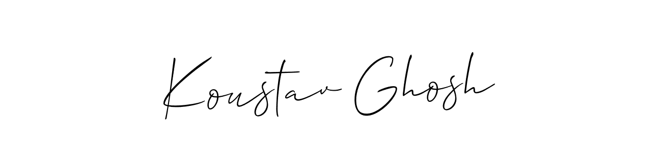 Koustav Ghosh stylish signature style. Best Handwritten Sign (Allison_Script) for my name. Handwritten Signature Collection Ideas for my name Koustav Ghosh. Koustav Ghosh signature style 2 images and pictures png