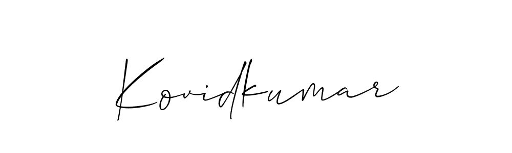Make a beautiful signature design for name Kovidkumar. Use this online signature maker to create a handwritten signature for free. Kovidkumar signature style 2 images and pictures png