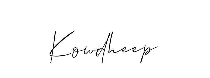 Make a beautiful signature design for name Kowdheep. Use this online signature maker to create a handwritten signature for free. Kowdheep signature style 2 images and pictures png