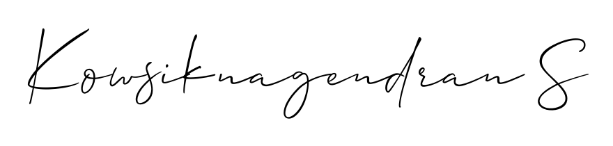 Turn your name Kowsiknagendran S into a signature brand with Allison_Script styling. Download in standard PNG or transparent format anytime. Kowsiknagendran S signature style 2 images and pictures png