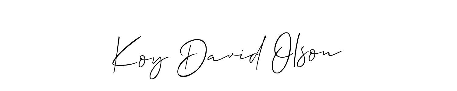 This is the best signature style for the Koy David Olson name. Also you like these signature font (Allison_Script). Mix name signature. Koy David Olson signature style 2 images and pictures png