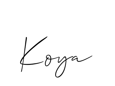 How to make Koya name signature. Use Allison_Script style for creating short signs online. This is the latest handwritten sign. Koya signature style 2 images and pictures png