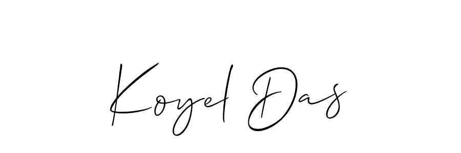 It looks lik you need a new signature style for name Koyel Das. Design unique handwritten (Allison_Script) signature with our free signature maker in just a few clicks. Koyel Das signature style 2 images and pictures png