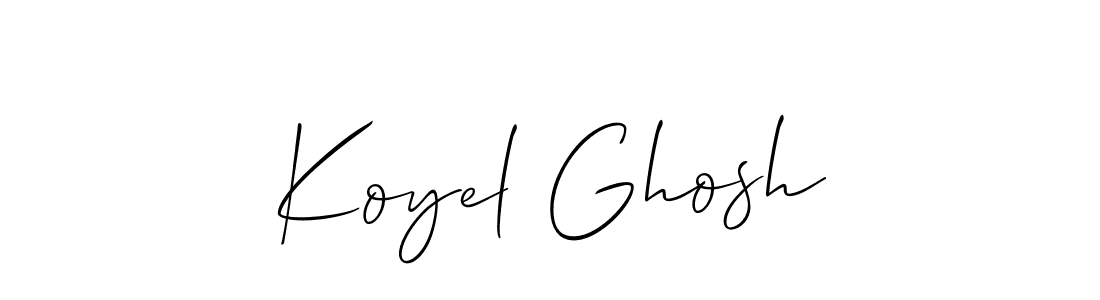 Similarly Allison_Script is the best handwritten signature design. Signature creator online .You can use it as an online autograph creator for name Koyel Ghosh. Koyel Ghosh signature style 2 images and pictures png