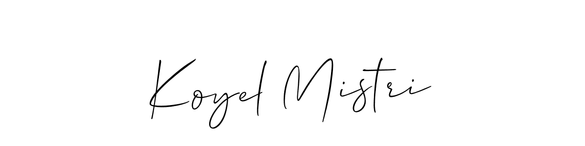 Make a short Koyel Mistri signature style. Manage your documents anywhere anytime using Allison_Script. Create and add eSignatures, submit forms, share and send files easily. Koyel Mistri signature style 2 images and pictures png