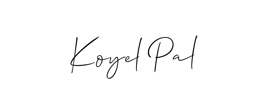 Also we have Koyel Pal name is the best signature style. Create professional handwritten signature collection using Allison_Script autograph style. Koyel Pal signature style 2 images and pictures png