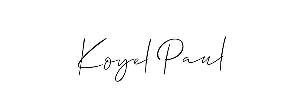 Check out images of Autograph of Koyel Paul name. Actor Koyel Paul Signature Style. Allison_Script is a professional sign style online. Koyel Paul signature style 2 images and pictures png