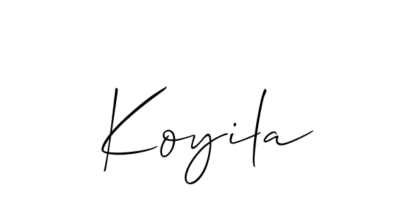 How to make Koyila name signature. Use Allison_Script style for creating short signs online. This is the latest handwritten sign. Koyila signature style 2 images and pictures png