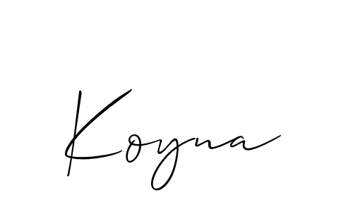 Once you've used our free online signature maker to create your best signature Allison_Script style, it's time to enjoy all of the benefits that Koyna name signing documents. Koyna signature style 2 images and pictures png