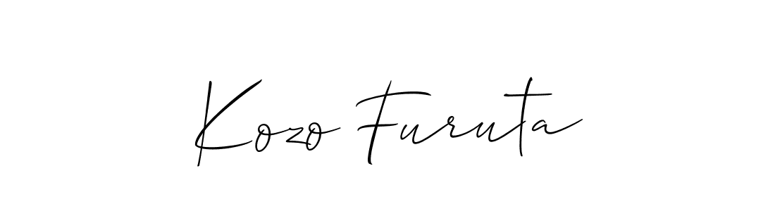 Make a beautiful signature design for name Kozo Furuta. Use this online signature maker to create a handwritten signature for free. Kozo Furuta signature style 2 images and pictures png
