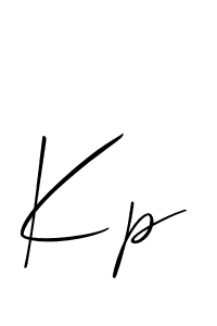 You should practise on your own different ways (Allison_Script) to write your name (Kp) in signature. don't let someone else do it for you. Kp signature style 2 images and pictures png