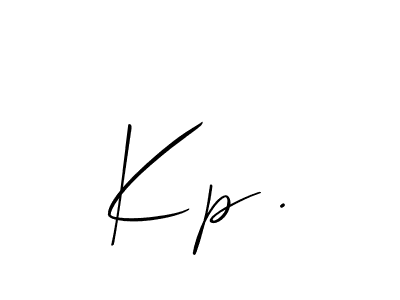 You should practise on your own different ways (Allison_Script) to write your name (Kp .) in signature. don't let someone else do it for you. Kp . signature style 2 images and pictures png