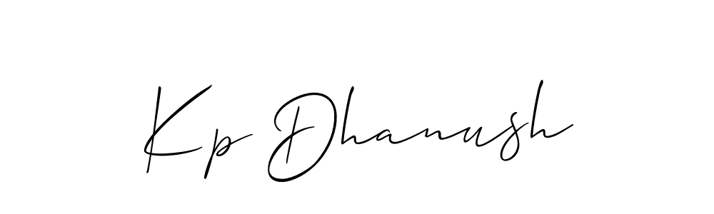 Best and Professional Signature Style for Kp Dhanush. Allison_Script Best Signature Style Collection. Kp Dhanush signature style 2 images and pictures png