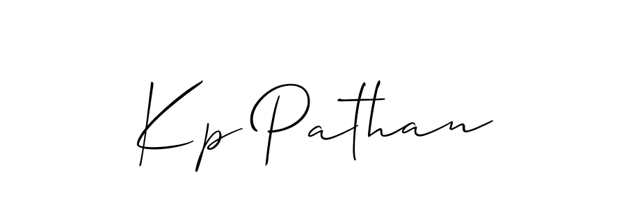 Also we have Kp Pathan name is the best signature style. Create professional handwritten signature collection using Allison_Script autograph style. Kp Pathan signature style 2 images and pictures png