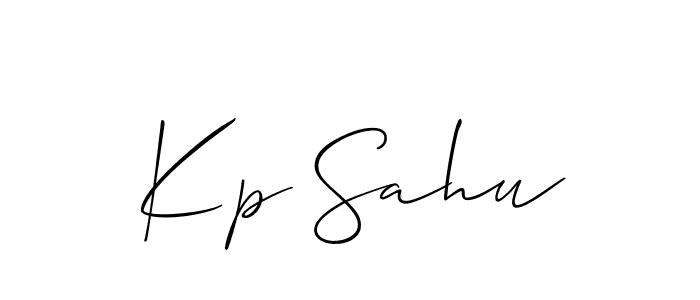 How to make Kp Sahu name signature. Use Allison_Script style for creating short signs online. This is the latest handwritten sign. Kp Sahu signature style 2 images and pictures png