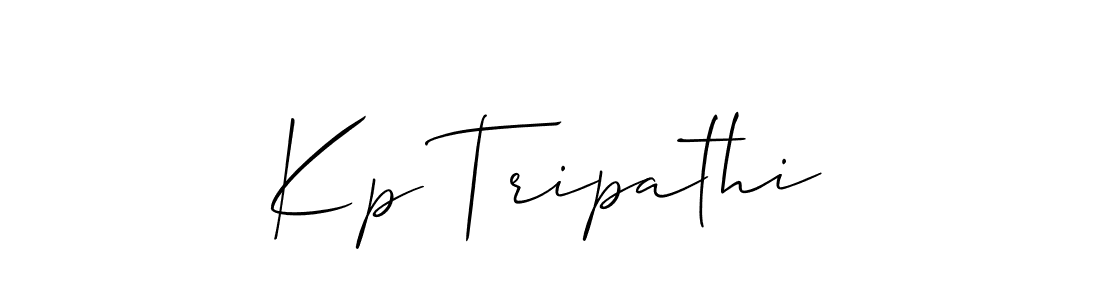 How to Draw Kp Tripathi signature style? Allison_Script is a latest design signature styles for name Kp Tripathi. Kp Tripathi signature style 2 images and pictures png
