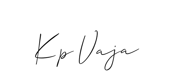 Best and Professional Signature Style for Kp Vaja. Allison_Script Best Signature Style Collection. Kp Vaja signature style 2 images and pictures png