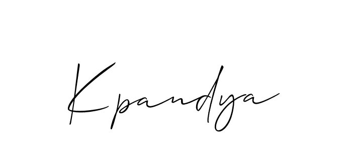 Make a beautiful signature design for name Kpandya. Use this online signature maker to create a handwritten signature for free. Kpandya signature style 2 images and pictures png