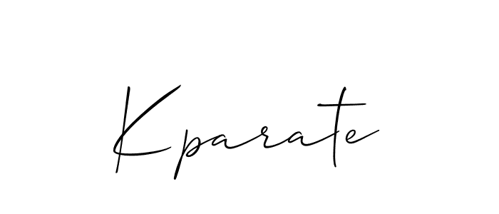 Create a beautiful signature design for name Kparate. With this signature (Allison_Script) fonts, you can make a handwritten signature for free. Kparate signature style 2 images and pictures png