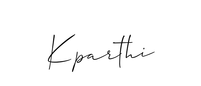 How to make Kparthi name signature. Use Allison_Script style for creating short signs online. This is the latest handwritten sign. Kparthi signature style 2 images and pictures png