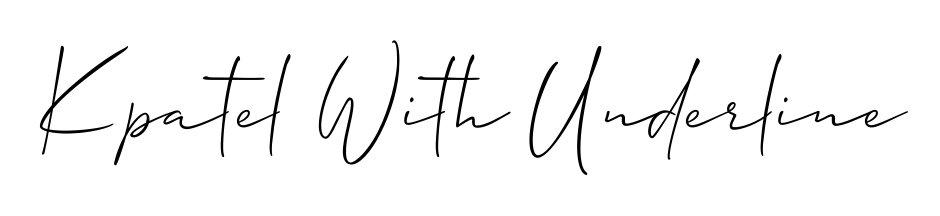 Create a beautiful signature design for name Kpatel With Underline. With this signature (Allison_Script) fonts, you can make a handwritten signature for free. Kpatel With Underline signature style 2 images and pictures png