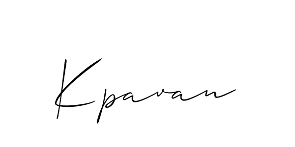 Allison_Script is a professional signature style that is perfect for those who want to add a touch of class to their signature. It is also a great choice for those who want to make their signature more unique. Get Kpavan name to fancy signature for free. Kpavan signature style 2 images and pictures png