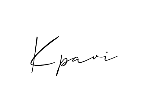You should practise on your own different ways (Allison_Script) to write your name (Kpavi) in signature. don't let someone else do it for you. Kpavi signature style 2 images and pictures png