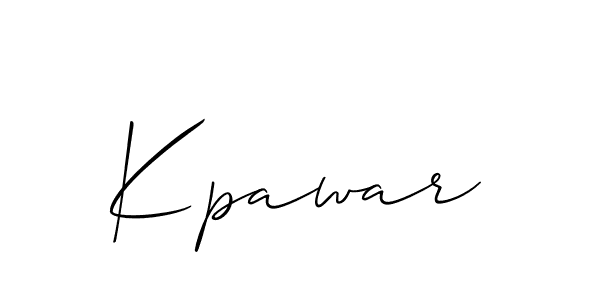 Best and Professional Signature Style for Kpawar. Allison_Script Best Signature Style Collection. Kpawar signature style 2 images and pictures png