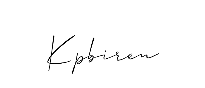 Once you've used our free online signature maker to create your best signature Allison_Script style, it's time to enjoy all of the benefits that Kpbiren name signing documents. Kpbiren signature style 2 images and pictures png