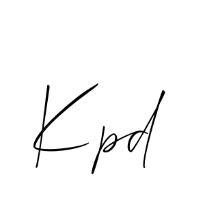 Kpd stylish signature style. Best Handwritten Sign (Allison_Script) for my name. Handwritten Signature Collection Ideas for my name Kpd. Kpd signature style 2 images and pictures png