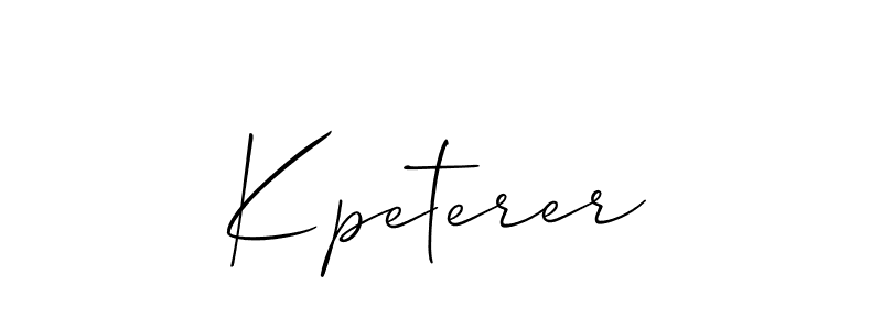 Once you've used our free online signature maker to create your best signature Allison_Script style, it's time to enjoy all of the benefits that Kpeterer name signing documents. Kpeterer signature style 2 images and pictures png