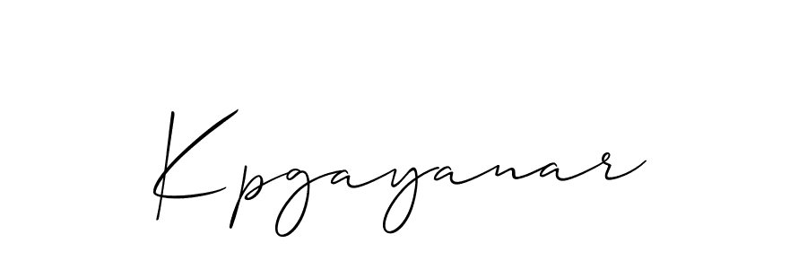 How to Draw Kpgayanar signature style? Allison_Script is a latest design signature styles for name Kpgayanar. Kpgayanar signature style 2 images and pictures png