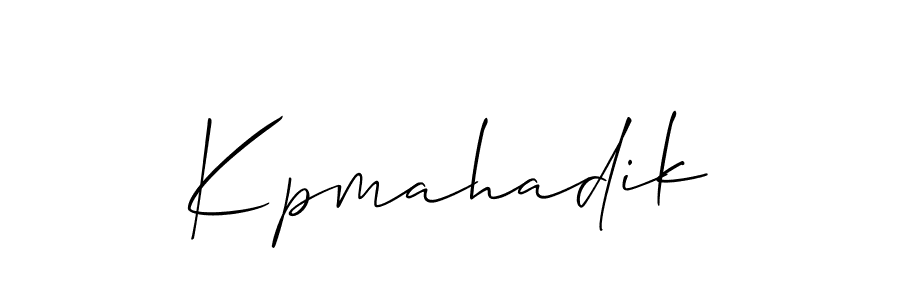 Once you've used our free online signature maker to create your best signature Allison_Script style, it's time to enjoy all of the benefits that Kpmahadik name signing documents. Kpmahadik signature style 2 images and pictures png