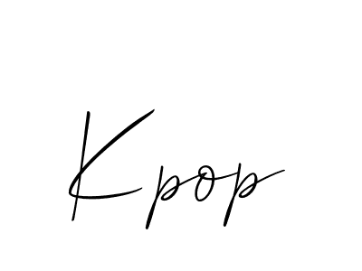 How to Draw Kpop signature style? Allison_Script is a latest design signature styles for name Kpop. Kpop signature style 2 images and pictures png