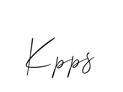 Best and Professional Signature Style for Kpps. Allison_Script Best Signature Style Collection. Kpps signature style 2 images and pictures png