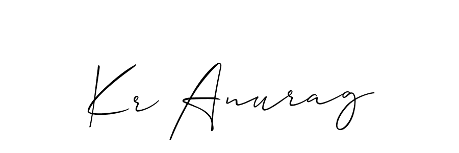 Also we have Kr Anurag name is the best signature style. Create professional handwritten signature collection using Allison_Script autograph style. Kr Anurag signature style 2 images and pictures png